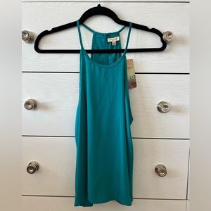 Lily White - Medium (M) - Turquoise tank